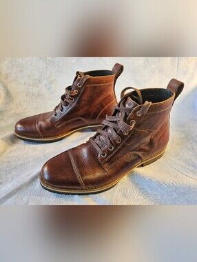 HELM Brown Leather Boots (Men's Size 9)